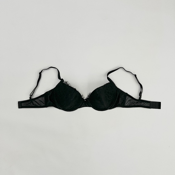 frederick’s | sheer floral lace underwire lined intimate lingerie set | sz 34b - Picture 7 of 7